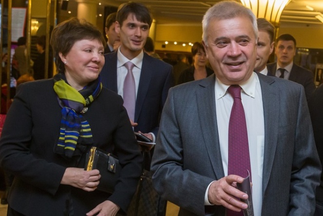Вагит Алекперов с женой