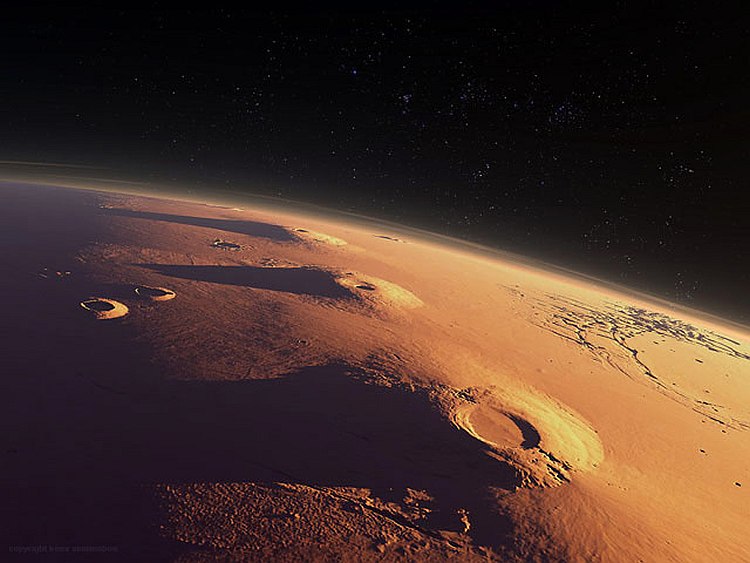 Вулканы на Марсе